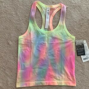 Lululemon Swiftly Tech Racerback Tank Top 2.0 Psychedelic Wash Multi Size 4